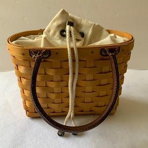 Longaberger Small Boardwalk Purse with liner